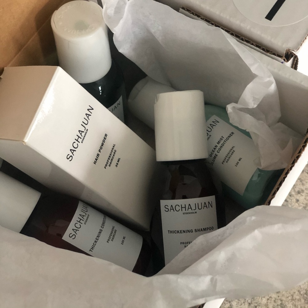 Fundraiser boxes with high end hair care